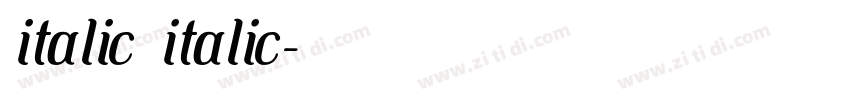 italic italic字体转换 italic italic字体转换